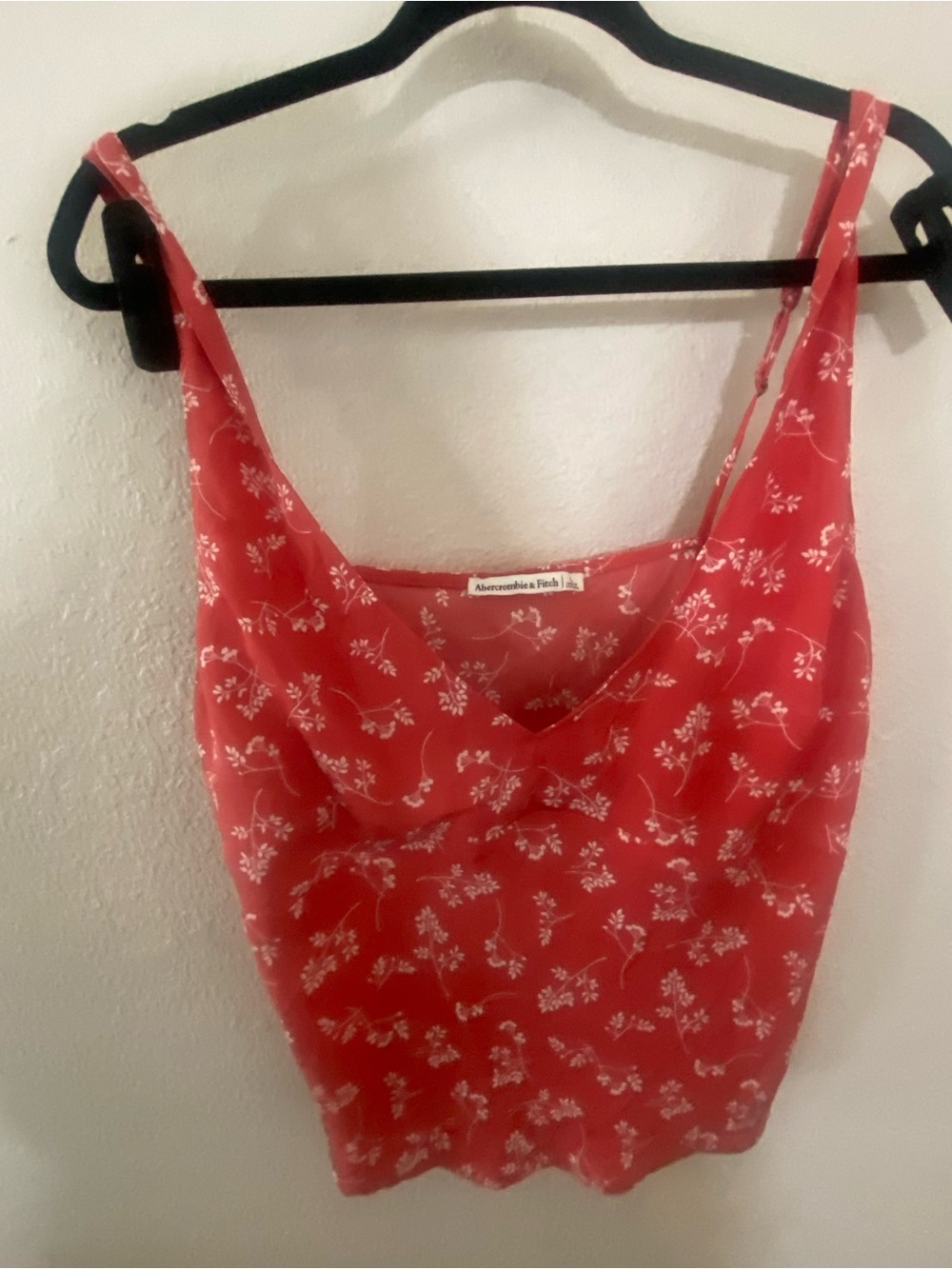 Abercrombie & Fitch Red Floral Blouse